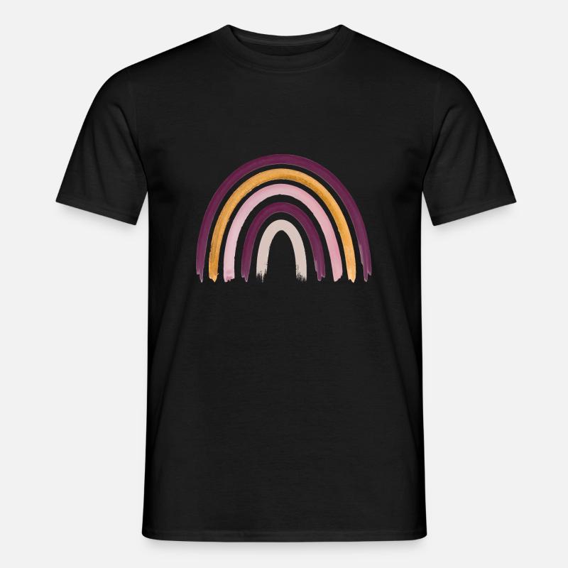 Regenbogen Boho Rainbow Baby Mädchen - Männer T-Shirt - Schwarz