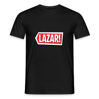 Lazar Logo - Men's T-Shirt - black - Front - AI Model Male 178 light (178cm)