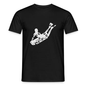 Maori Bodyboarding Surfer Polynesian Tribal Tattoo - Männer T-Shirt - Schwarz - Vorne - AI Model Male 178 light (178cm)