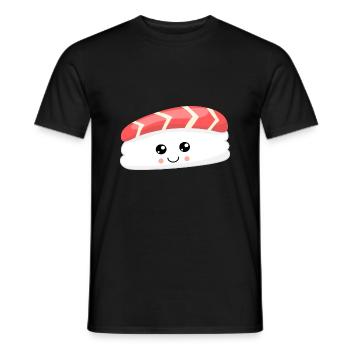 SUSHI - Männer T-Shirt - Schwarz - Vorne - AI Model Male 178 light (178cm)
