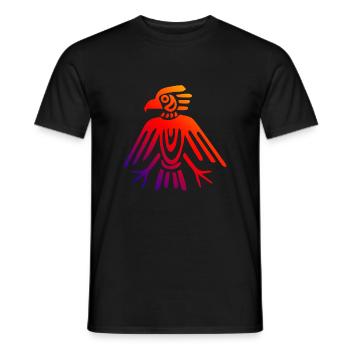 Azteken Symbole Azteken Adler Tattoo Gift - Männer T-Shirt - Schwarz - Vorne - AI Model Male 178 light (178cm)