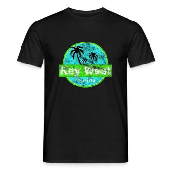 Key West Florida Vintage - Men's T-Shirt - black - Front - AI Model Male 178 light (178cm)