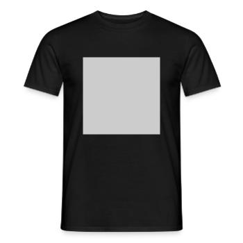 Quatrat in Grey - Men's T-Shirt - black - Front - AI Model Male 178 light (178cm)