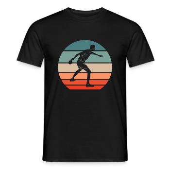 Tischtennis Tischtennisspieler Tischtennisschläger - Männer T-Shirt - Schwarz - Vorne - AI Model Male 178 light (178cm)