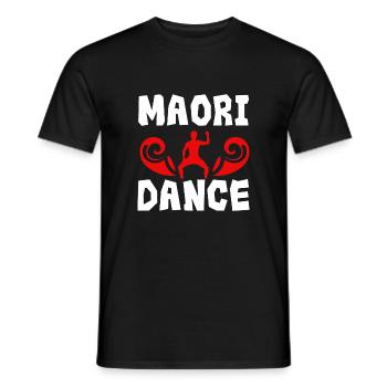 Maori Dance Haka Dance New Zealand Gift Idea - Men's T-Shirt - black - Front - AI Model Male 178 light (178cm)