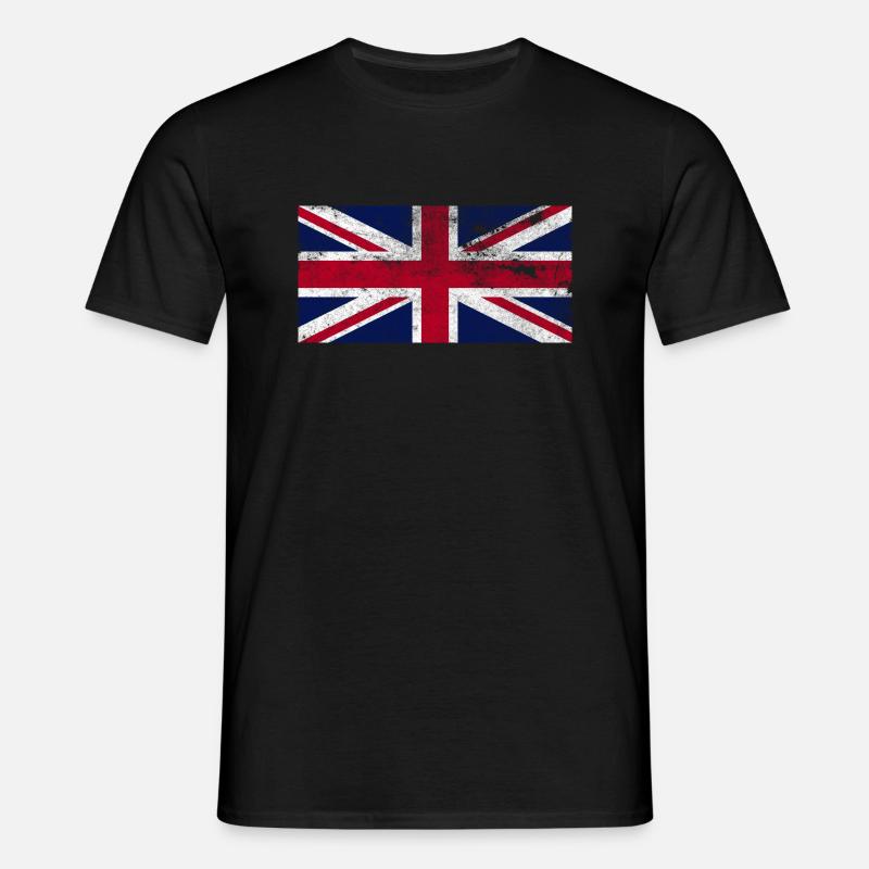 Union Jack retro - Men's T-Shirt - black