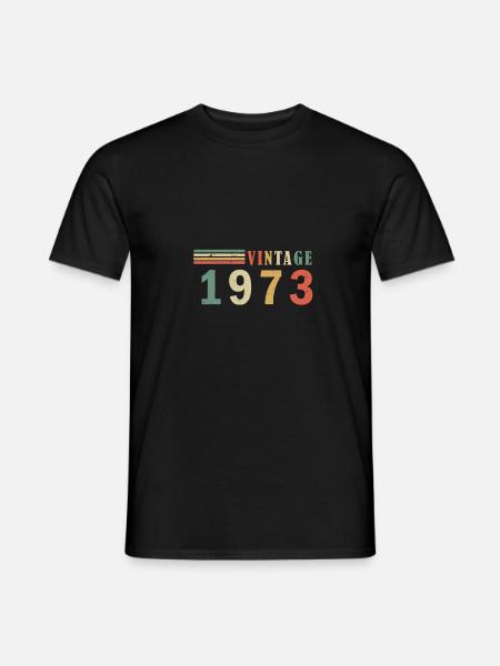 Jahrgang 1973 - Männer T-Shirt - Schwarz