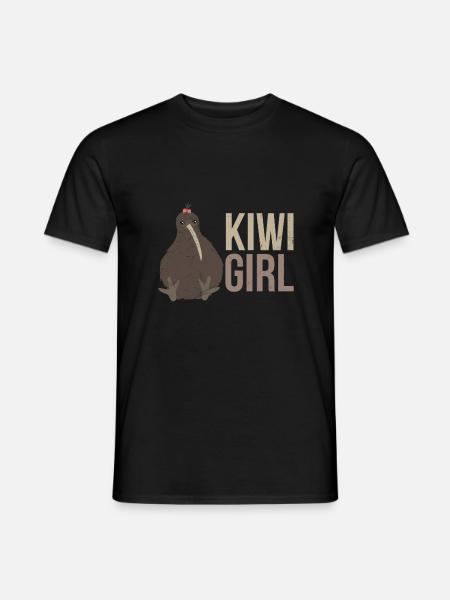 Nouvelle-Zélande Kiwi Girl Partner Look Funny Gift - T-shirt homme - noir