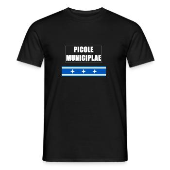 picole municipale - T-shirt homme - noir - Devant - AI Model Male 178 light (178cm)