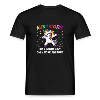 Tante Horn wie eine normale Tante nur fantastischer - Männer T-Shirt - Schwarz - Vorne - AI Model Male 178 light (178cm)