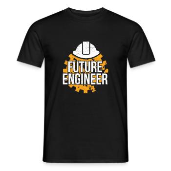 Idée cadeau pour les enfants Future Engineer - T-shirt homme - noir - Devant - AI Model Male 178 light (178cm)