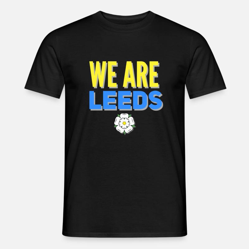 Leeds Yorkshire - Männer T-Shirt - Schwarz