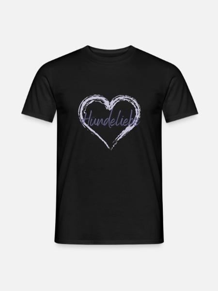 Hundeliebe - Männer T-Shirt - Schwarz