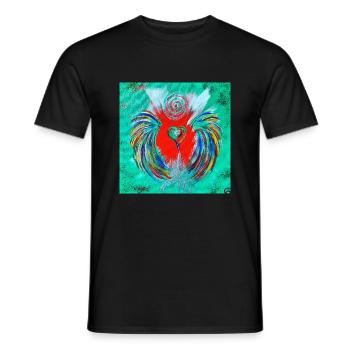 Herzengel der inspirierenden Umgebung - Männer T-Shirt - Schwarz - Vorne - AI Model Male 178 light (178cm)