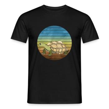 Tortue - T-shirt homme - noir - Devant - AI Model Male 178 light (178cm)