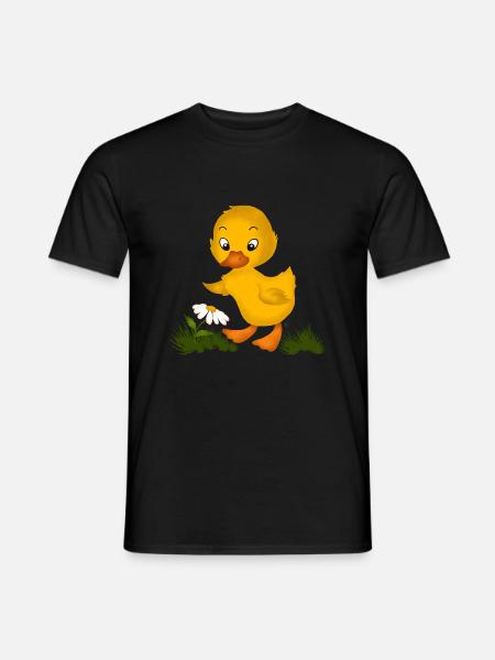 Baby Chick - Duck - Men's T-Shirt - black
