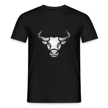 Taureau taureau - T-shirt homme - noir - Devant - AI Model Male 178 light (178cm)