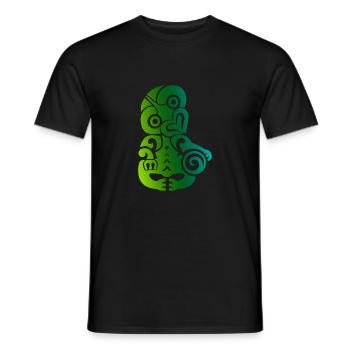 Maori Tiki Koru Polynesian Tribal Tattoo Geschenk - Männer T-Shirt - Schwarz - Vorne - AI Model Male 178 light (178cm)