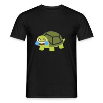 Lit Turtle - Schildkröte Emoji Meme - Männer T-Shirt - Schwarz - Vorne - AI Model Male 178 light (178cm)