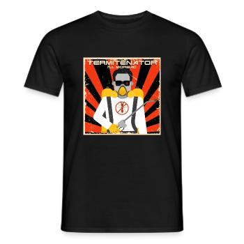 Termitenator - Männer T-Shirt - Schwarz - Vorne - AI Model Male 178 light (178cm)