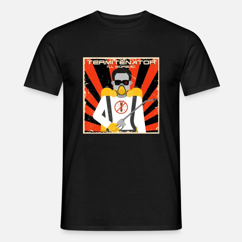 Termitenator - Männer T-Shirt - Schwarz