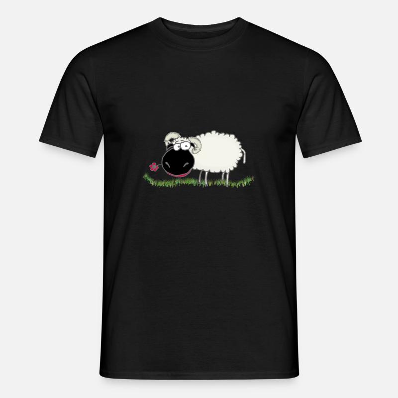 Walliser Schwarznasenschaf - Männer T-Shirt - Schwarz