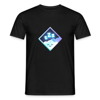 Cloud en sommeil actuellement - T-shirt homme - noir - Devant - AI Model Male 178 light (178cm)