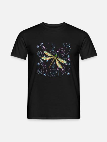 Libellule - T-shirt homme - noir