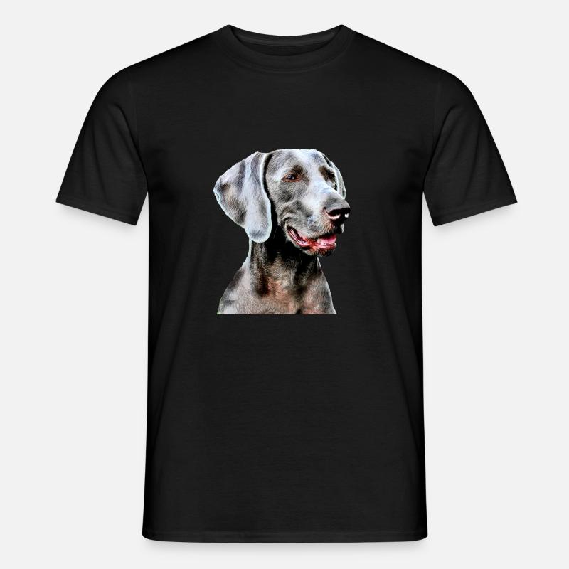 Weimaraner - Männer T-Shirt - Schwarz