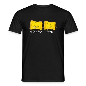 Maultaschen Paare b - Männer T-Shirt - Schwarz - Vorne - AI Model Male 178 light (178cm)