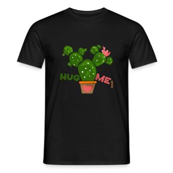 Hug me - T-shirt homme - noir - Devant - AI Model Male 178 light (178cm)