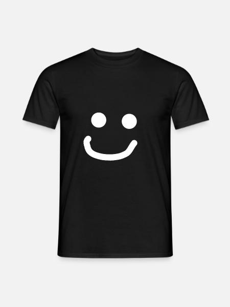 Smiling Smyler :) White - Men's T-Shirt - black