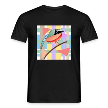 Vogel - Männer T-Shirt - Schwarz - Vorne - AI Model Male 178 light (178cm)