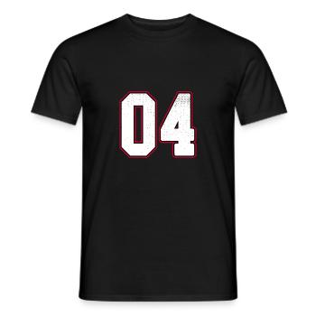 Numéro zéro quatre - 04 Classic Vintage Sport - T-shirt homme - noir - Devant - AI Model Male 178 light (178cm)