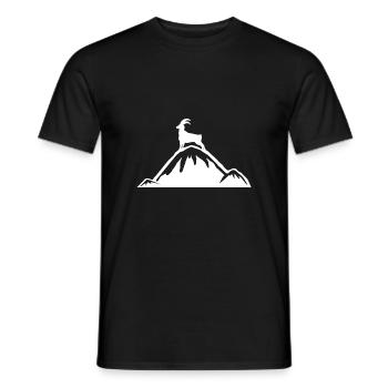 Alpes Capricorne Alpine Alpinisme - T-shirt homme - noir - Devant - AI Model Male 178 light (178cm)
