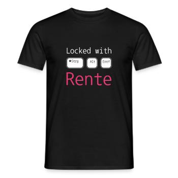 Strg Alt Entf - Rente - Männer T-Shirt - Schwarz - Vorne - AI Model Male 178 light (178cm)