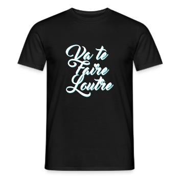 Va te faire Loutre The Good Place fr - T-shirt homme - noir - Devant - AI Model Male 178 light (178cm)