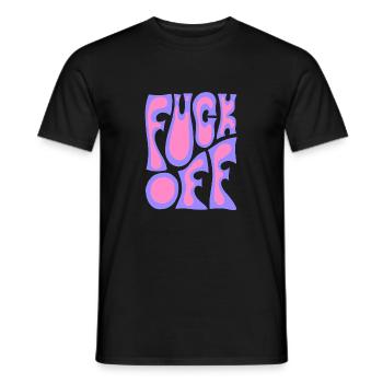 Fuck off - Männer T-Shirt - Schwarz - Vorne - AI Model Male 178 light (178cm)
