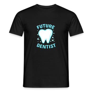 Dentiste Future Dentist Dental Cadeau d’étudiant - T-shirt homme - noir - Devant - AI Model Male 178 light (178cm)