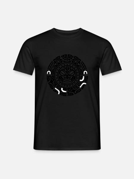Maori3 Logo schwarz - Männer T-Shirt - Schwarz