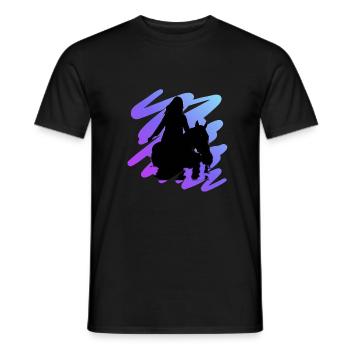 Cheval - T-shirt homme - noir - Devant - AI Model Male 178 light (178cm)