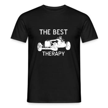 Car - Men's T-Shirt - black - Front - AI Model Male 178 light (178cm)