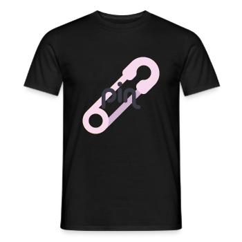 Pin - T-shirt homme - noir - Devant - AI Model Male 178 light (178cm)