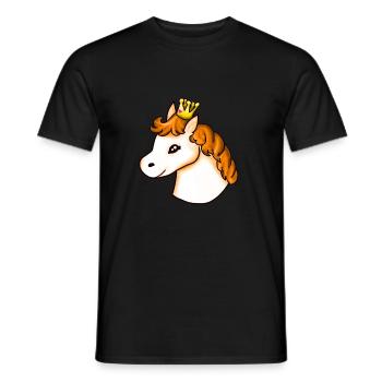 Pony Apricot - Men's T-Shirt - black - Front - AI Model Male 178 light (178cm)
