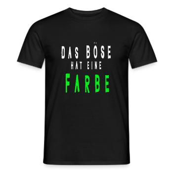 Das böse hat eine Farbe GRÜN - Männer T-Shirt - Schwarz - Vorne - AI Model Male 178 light (178cm)