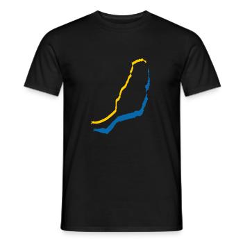 Fuerteventura - Men's T-Shirt - black - Front - AI Model Male 178 light (178cm)