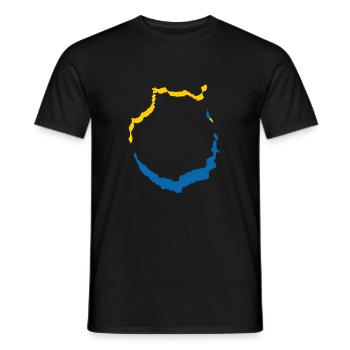 Große Kanarische Inseln - Männer T-Shirt - Schwarz - Vorne - AI Model Male 178 light (178cm)