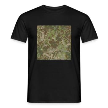 Multitarn flecktarn Deutschland Motiv - Männer T-Shirt - Schwarz - Vorne - AI Model Male 178 light (178cm)
