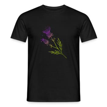 Écosse Discernes de fleur Conception de tatouage Idée cadeau - T-shirt homme - noir - Devant - AI Model Male 178 light (178cm)