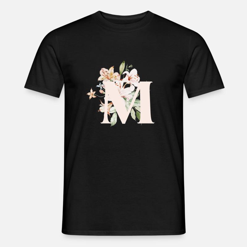 M - Männer T-Shirt - Schwarz